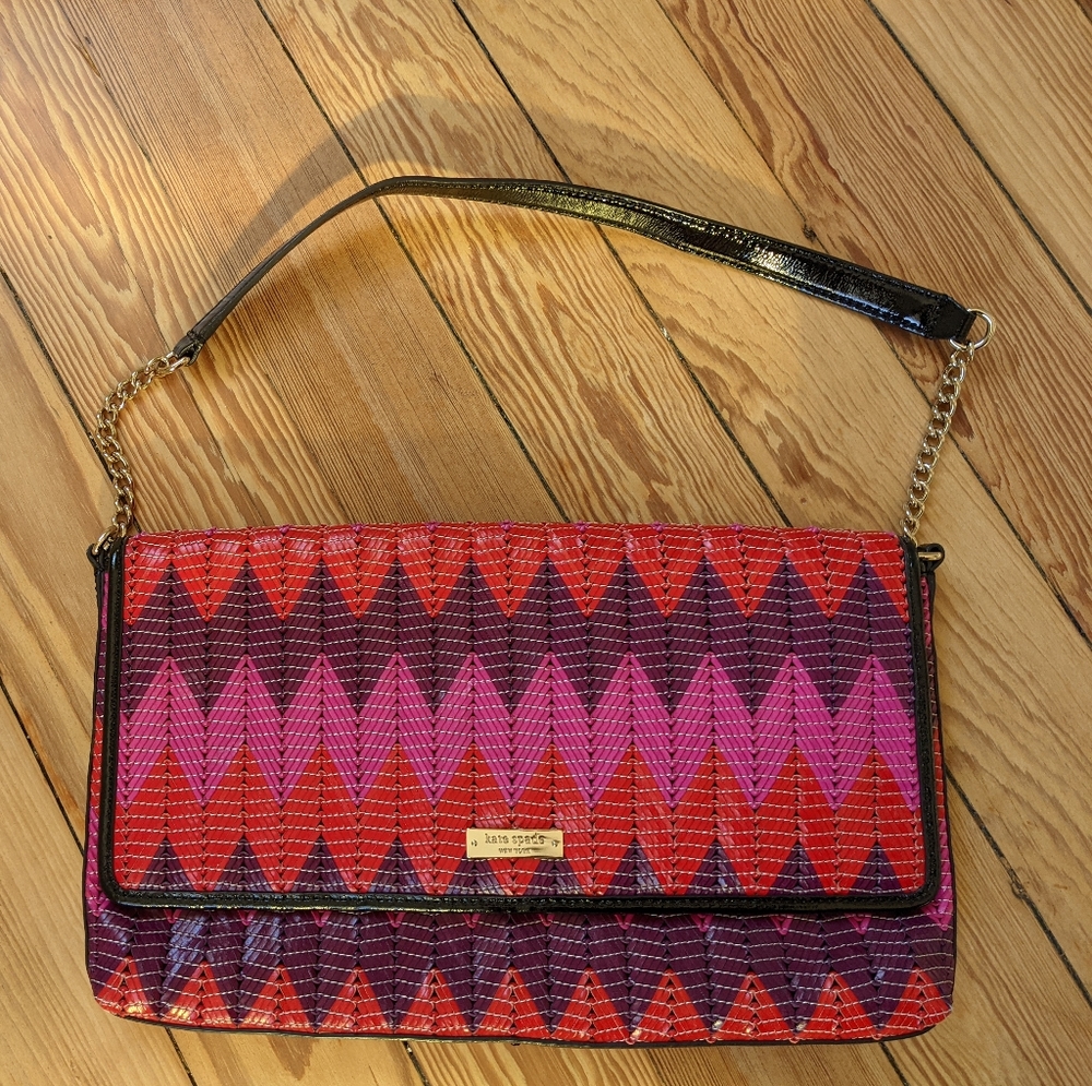 Woven Chevron Kate Spade purse